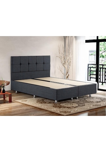 Niron Notte 100x200 Tek Kişilik Lüks Baza ve Başlık Seti Kaydırma