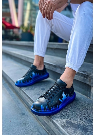 Ch254 Cst Pittura Erkek Ayakkabı 534 Mavı Alev Çok Renkli