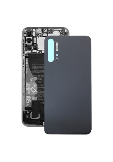Huawei Nova 5t Siyah Uyumlu Pil Arka Kapağı Siyah