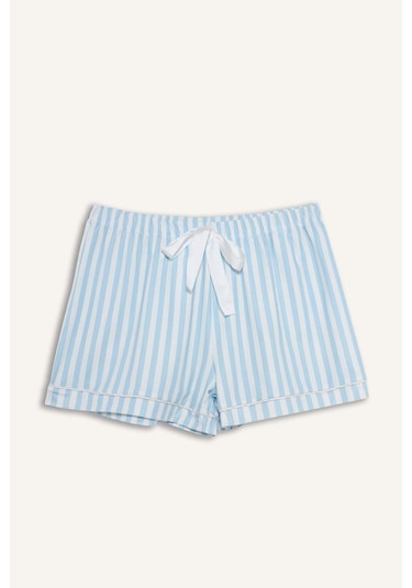 Defacto Regular Fit Çizgili Şort Pijama Altı F6991ax26spbe772 Mavi-be772 Defacto Regular Fit Çizgili Şort Pijama Altı F6991ax26spbe772 Mavi-be772