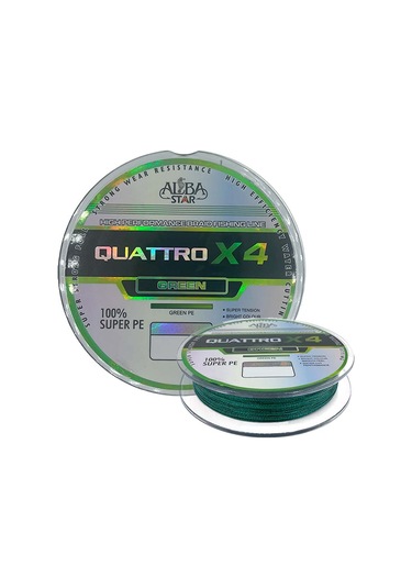 Albastar Quattro 4x İp Misina Green 0.28mm - 300m - 22.5kg