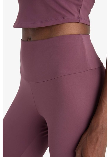 Defacto Defactofit Yüksek Bel Baskılı Beli Saran Esnek Kumaş Sporcu Tayt B4147ax25aubr492 Bordo