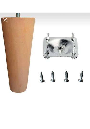 Konik Ayak 18 Cm Koltuk Baza Tv Ünitesi Ayağı Çap4.6