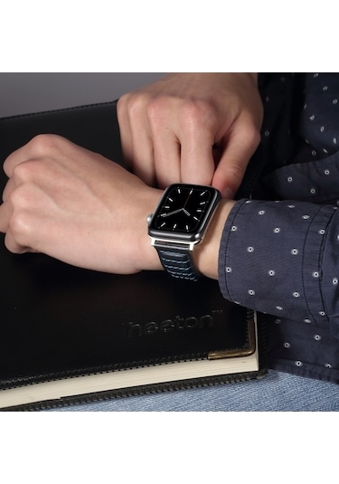 Tongxida Yağ Balmumu Hakiki Deri Saat Takı Bandı İos Uyumlu 9-8-7 41mm / Se 3-se 2-6-se-5-4 40mm / 3-2-1 38mm