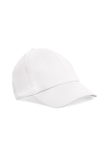 Eke Tekstil Unisex Beyaz Renk Beyzbol Şapka - Unisex Beyaz