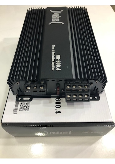 Mobass Mb-600.4 4 Kanallı Bass Kontrollü Anfi 2400 Watt