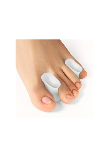 Chenkestoreone Küçük Açık Bej 2li Silikon Ayak Parmak Ayırıcı Yumuşak Jel Ped Rahatlatıcı