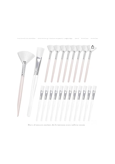 Hfambition 20'li Makyaj Fırçası Seti: 8 Adet Yelpaze Kafa + 12 Adet Düz Kafa, Nilon Tüp, Yumuşak Dokunuş, Evde Makyaj Ve Temizlik İçin