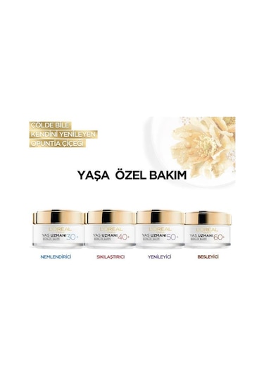 L'Oreal Paris Yaş Uzmanı 60+ Kırışıklık Karşıtı 50 ML