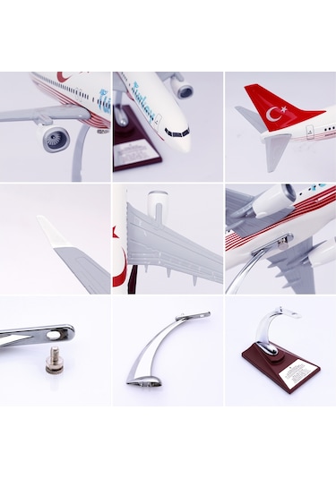 Zekupp - Maket Uçak - Boeing 737-800 1/100 - TÜRKİYE ÖZEL TASARIMLI Model Uçak,  Model D