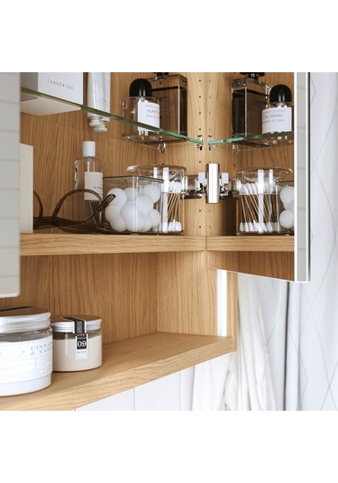 Banyo Duvar Dolabı, Meşe Görünümlü, 60x15x95 Cm Açık Ceviz