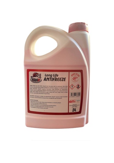 Kırmızı Antifriz Long Life Organik -37 Derece Son Teknoloji 3 Litre