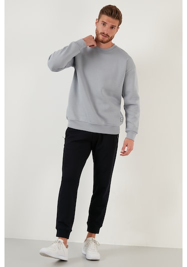 Buratti Erkek Sweat 5905255 Açık Gri Açık Gri