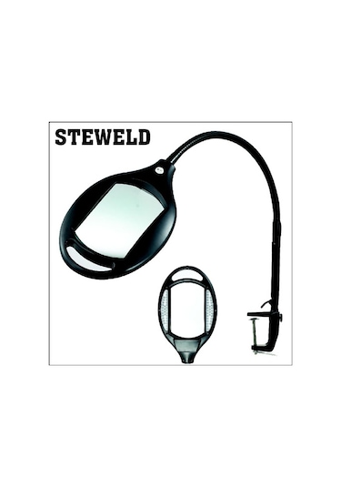Steweld 8061 Led- 60 3d Led Işıklı Masa Mengeneli  Büyütüteç