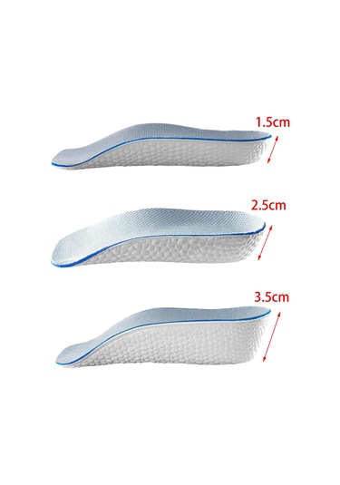 Suntek 2 Adet Görünmez Topuk Kaldırma Uçları Uzun 3,5-cm