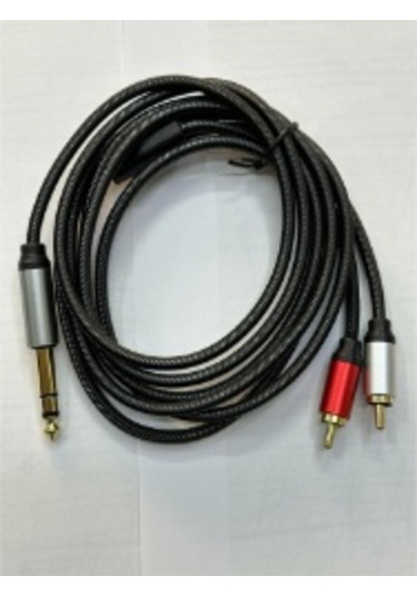 Çivi Jack Rca Kablo 6.3 Mm 2 Rca Kablo Rca Amfi Kablosu