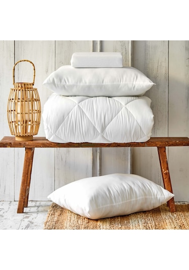 Karaca Home Microfiber Soft Çift Kişilik Yorgan ve 2 Adet Siliko