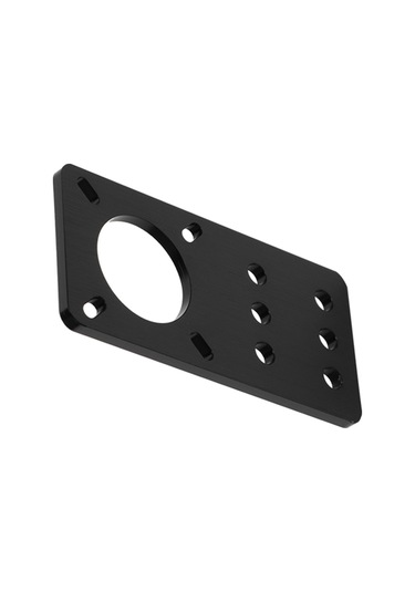 Tenfowee Nema 17 Adım Motoru Montaj Plakası, Alüminyum, Siyah Anodize, Çoklu Delikli Tasarım, 3d Yazıcı Aksesuarı, V-slot Uyumlu