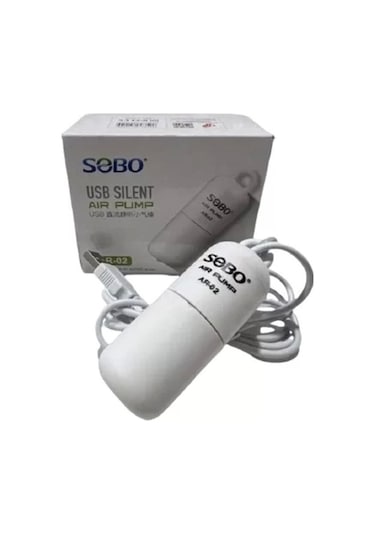 Sobo Usb Şarjlı Sessiz Tek Çıkışlı Mini Akvaryum Hava Motoru 1w 4lt/dak Ar-02