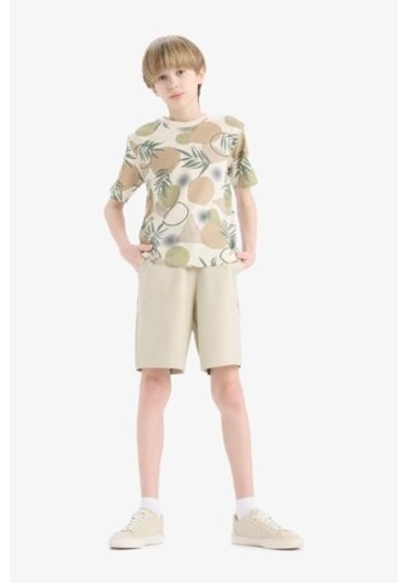 DeFacto Erkek Çocuk Beli Lastikli Basic Düz Şort B5867A825SMKH479