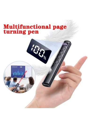 Global S7 Pointer Dijital Led Ekran Şarj Edilebilir Lazer Sunum Kalemi