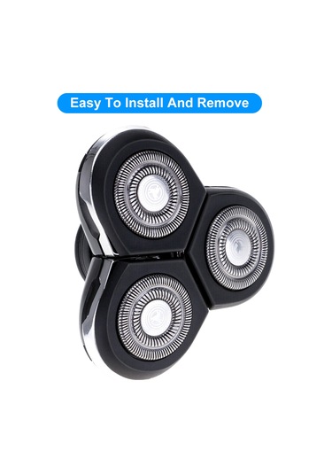Yifomall Üç Bıçaklı Yedek Başlıklar Yıkanabilir Elektrikli Tıraş Başlıkları Philips No-relco Sh90 S9000 Rq10 Rq12 İçin Yedek