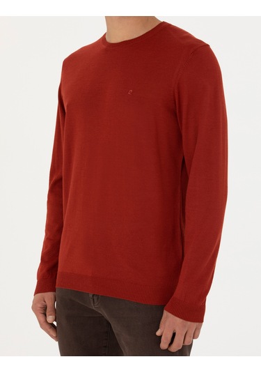 Pierre Cardin Erkek Kiremit Triko Kazak 50270054-vr031 Kiremit Kiremit