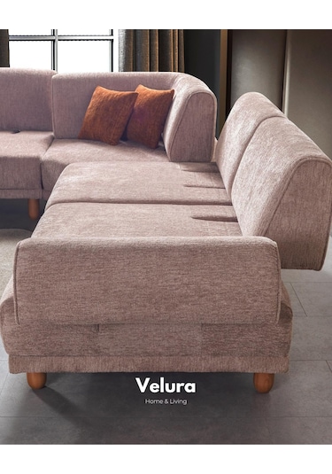 Elit Köşe Koltuk Takımı Ekru