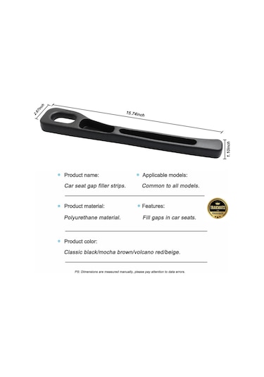 Volkswagen Passat B8 2015-2016-2017-2018-2019 Araba Koltuk Arası Boşluk,doldurucu,organizer , İki Adet Siyah Araç İçi,düzenleyici