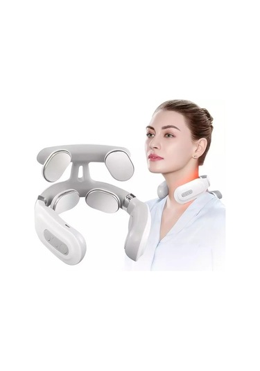 Şarjlı Mikro Elektrikli Omuz Boyun Masaj Aleti 3m2dhx Beyaz