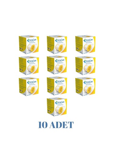 Octacare Octamed İpek Flaster 5 M x 5 CM 10'lu Paket
