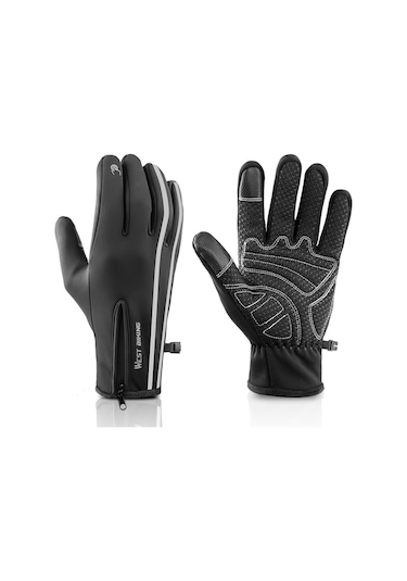 Outdoor Kışlık Polar Astarlı Suya Dayanıklı Termal Eldiven