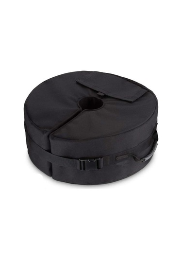 Aubyhe Siyah 900d Oxford Kumaş, 46x15cm, 8cm Delikli, Rulo Tasarım, Çadır & Şemsiye Sabitleyici, Toparlayıcı Kumaş, Dış Mekan Kullanıma Uygun, Hg0043