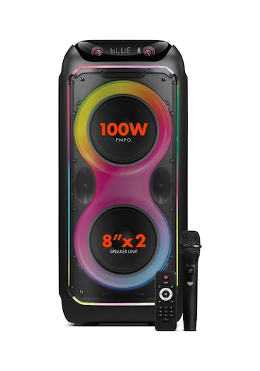 Powerway Cıo 100w Hoparlör Gitar Saz Girişli Karaoke Parti Ses Sistemi 80 Cm Dijital Ekran +bass Pro