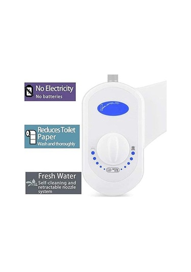 Bloomnest Eıtgzwas 2020 Ev Bide, Tuvalet Bide, Kendi Kendini Temizleyen Jet Sprey, Geri Çekilebilir Su Banyo Aks. Dğ. 46140375 Beyaz
