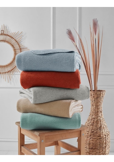 Aksu Brighton Collection Pamuklu Tv Battaniye 130x170 Mint