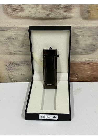 Promise Marka Füme Renk Gazlı İnce Kişiye Özel Çakmak