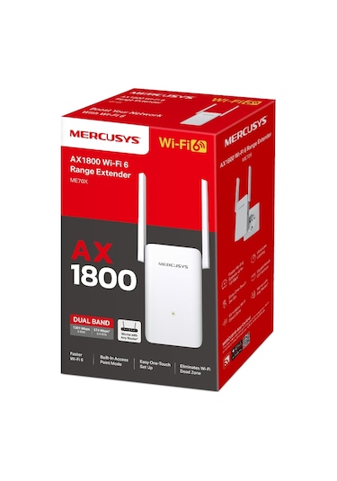Mercusys Me70X AX1800 Wi-fi 6 Menzil Genişletici