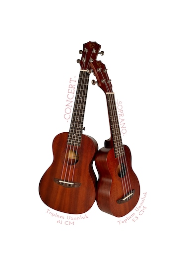 Fourtune Raya UKS-21MN Soprano Ukulele Maun Hakiki Ağaç (ÖZEL SERİ)