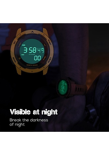 Tenfowee Mars Kırmızı Spor Saati - 50m Su Geçirmez, Adım/distance/kalori Sayaç, Kronometre, Fstn Ekran, Hafif Ve Şok Direnci, Üniversite Öğrencileri İçin Dış Mekan Sporları