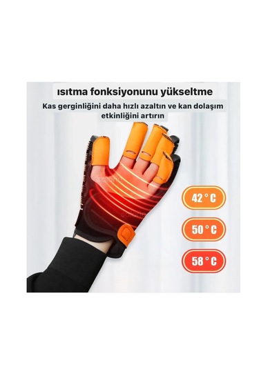 Isıtmalı El Egzersiz Rehabilitasyon Robot Eldiven Çift El