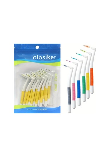 Willowhaven 12 Parça Çift Renk Paslanmaz Çelik L Şekilli Diş Arası Fırçası 6 Boy