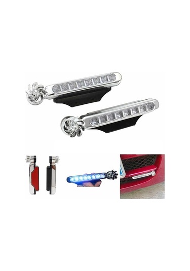 10 Takım Rüzgar Enerjisi Ile Çalışan Led Far Lambası Beyaz