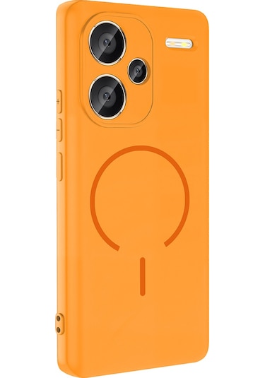 Redmi Note 13 Pro Plus 5g Kılıf M-safe Şarj Özellikli Msra Meta Kapak - Siyah Siyah