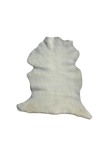 Naturel Gerçek Koyun Postu Doğal Beyaz Kısa Tüylü 70x45 Cm