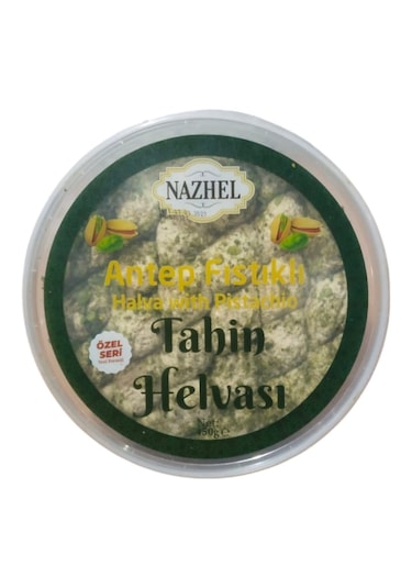 Nazhel Antep Fıstıklı Tahin Helvası 450 G