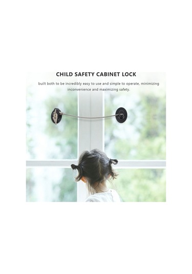 2 Adet Kapı Kilidi Güçlü Yapışkanlı Dondurucu Kapı Kilidi Anahtarlı