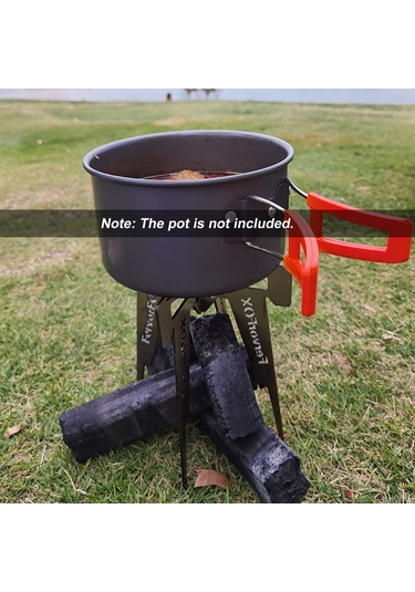 Youmex Paslanmaz Çelik Kamp Ocağı Desteği - 17.3x20cm - 350g