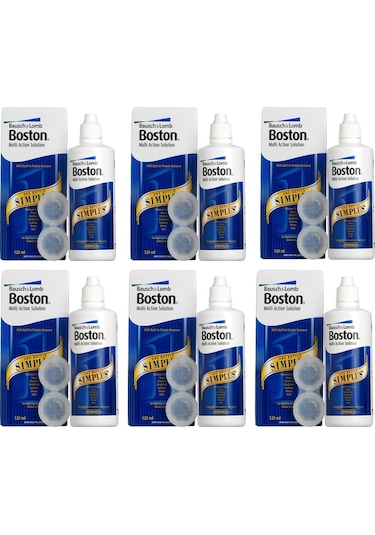 Bausch + Lomb Boston Simplus Sert Lens Solüsyonu 6 x 120 ML