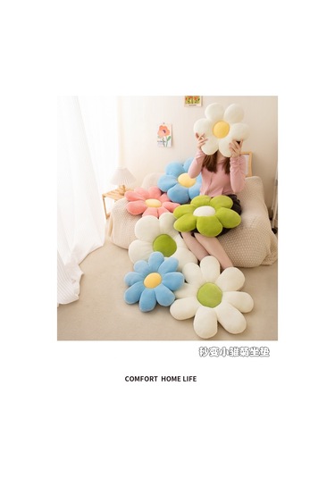 50cm Dolgulu Altı Yapraklı Çiçek Yastığı Çiçek Yastığı-pembe 003